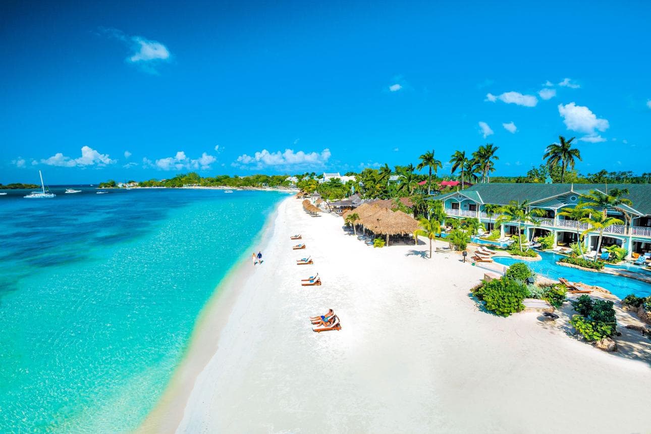 Caribbean tropical coastline